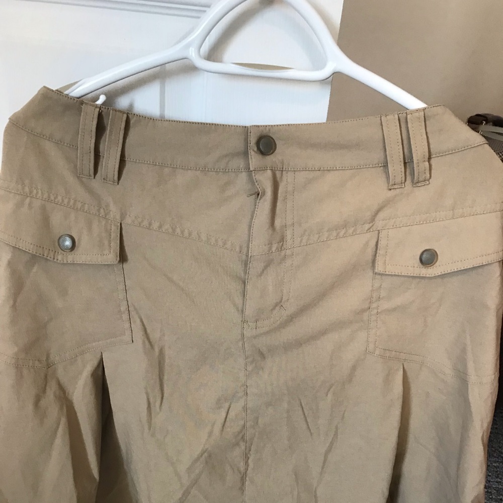 Athleta khaki skirt 14
